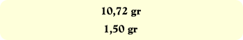 10,72 gr
1,50 gr