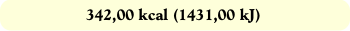 342,00 kcal (1431,00 kJ)