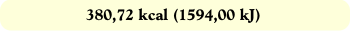 380,72 kcal (1594,00 kJ)