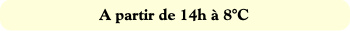 A partir de 14h à 8°C