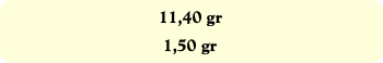 11,40 gr
1,50 gr